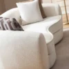 Casa Padrino Luxus Sofa Weiß / Schwarz 250 x 106 x H. 72 cm - Wohnzimmer Sofa - Hotel Sofa - Wohnzimmer Möbel - Wohnzimmer Einrichtung - Hotel Möbel - Luxus Möbel - Luxus Einrichtung