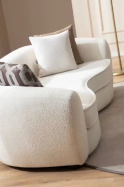 Casa Padrino Luxus Sofa Weiß / Schwarz 250 x 106 x H. 72 cm - Wohnzimmer Sofa - Hotel Sofa - Wohnzimmer Möbel - Wohnzimmer Einrichtung - Hotel Möbel - Luxus Möbel - Luxus Einrichtung