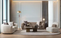 Casa Padrino Luxus Sofa Weiß / Schwarz 250 x 106 x H. 72 cm - Wohnzimmer Sofa - Hotel Sofa - Wohnzimmer Möbel - Wohnzimmer Einrichtung - Hotel Möbel - Luxus Möbel - Luxus Einrichtung