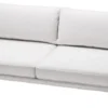 Casa Padrino Luxus Sofa Weiß / Schwarz 230 x 99 x H. 82 cm - Wohnzimmer Sofa - Luxus Wohnzimmer Möbel