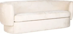 Casa Padrino Luxus Sofa Weiß 210 x 85 x H. 73 cm - Wohnzimmer Sofa - Wohnzimmer Möbel - Luxus Möbel - Wohnzimmer Einrichtung - Luxus Einrichtung - Luxus Qualität