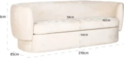 Casa Padrino Luxus Sofa Weiß 210 x 85 x H. 73 cm - Wohnzimmer Sofa - Wohnzimmer Möbel - Luxus Möbel - Wohnzimmer Einrichtung - Luxus Einrichtung - Luxus Qualität