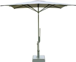 Casa Padrino Luxus Sonnenschirm Anthrazit / Grau - Quadratischer Gartenschirm mit Aluminium Mast und Polyacryl Bezug - 250 x 250 cm