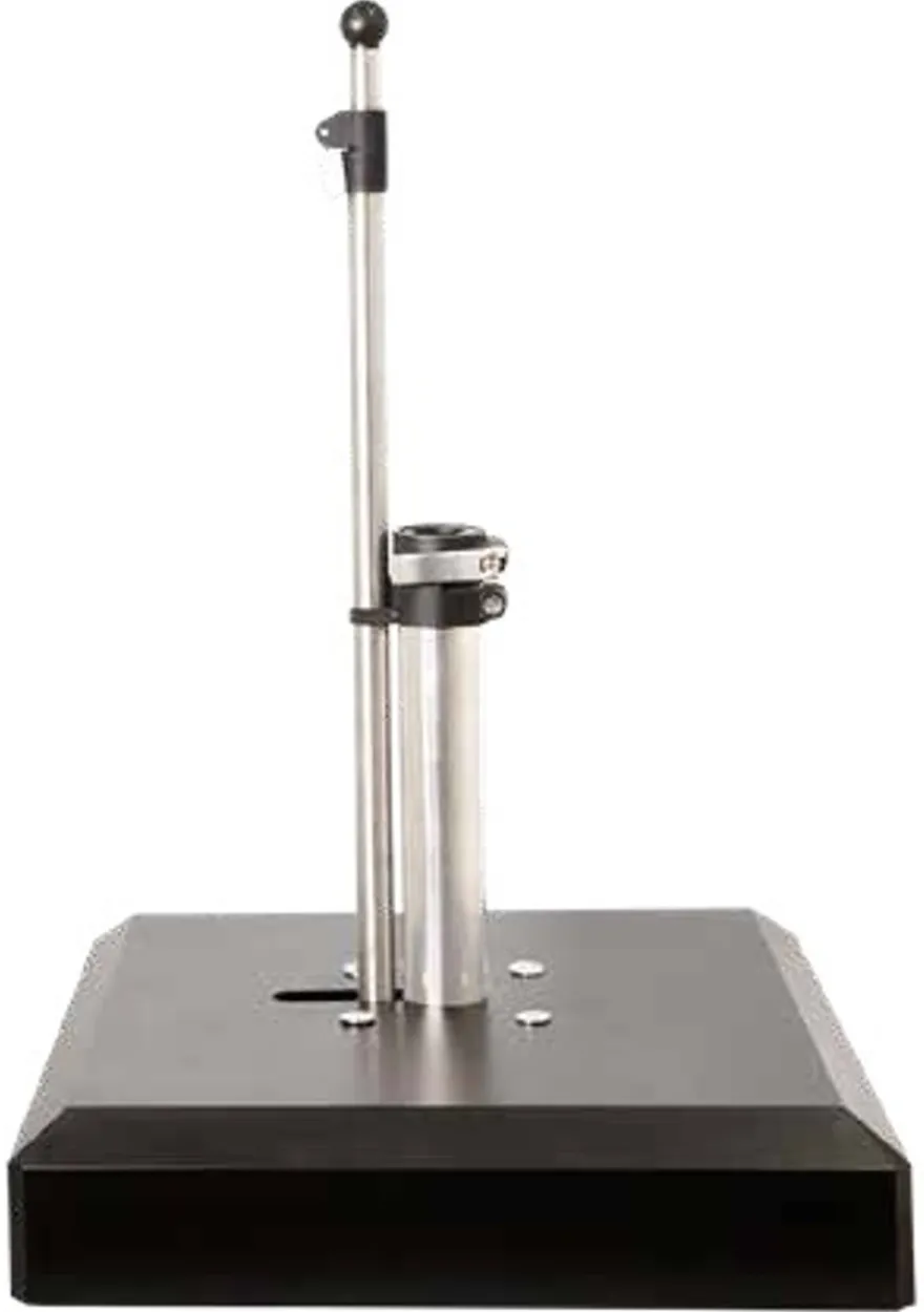 Casa Padrino Luxus Sonnenschirmständer Anthrazit - Fahrbarer Schirmständer aus Aluminium mit Schnellspannung - 55 x 55 cm, 65 kg