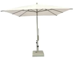 Casa Padrino Luxus Sonnenschirm Champagne / Beige - Quadratischer Gartenschirm mit Aluminium Mast und Polyester Bezug - 250 x 250 cm