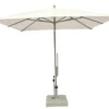 Casa Padrino Luxus Sonnenschirm Champagne / Beige - Quadratischer Gartenschirm mit Aluminium Mast und Polyacryl Bezug - 250 x 250 cm