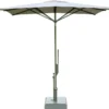 Casa Padrino Luxus Sonnenschirm Anthrazit / Grau - Runder Gartenschirm mit Aluminium Mast und Polyacryl Bezug - Durchmesser 300 cm