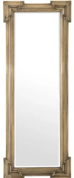 Casa Padrino Luxus Spiegel Antik Messing 85 x H. 220 cm - Designer Wandspiegel
