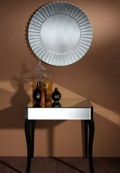 Casa Padrino Luxus Spiegel Ø 80 cm - Luxus Wohnzimmer Möbel