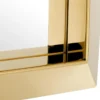 Casa Padrino Luxus Spiegel Gold 31 x 7 x H. 31 cm - Edelstahl Wandspiegel