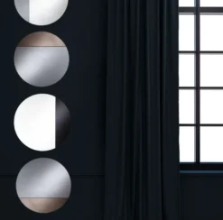 Casa Padrino Luxus Spiegel Grau Ø 58 cm - Designermöbel & Accessoires
