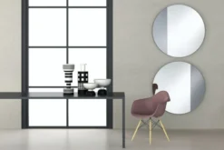 Casa Padrino Luxus Spiegel Rauchgrau 96 x H. 96 cm - Designermöbel & Accessoires