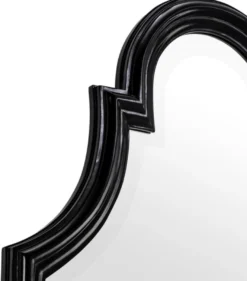 Casa Padrino Luxus Spiegel / Wandspiegel Schwarz 55 x H. 200 cm - Limited Edition