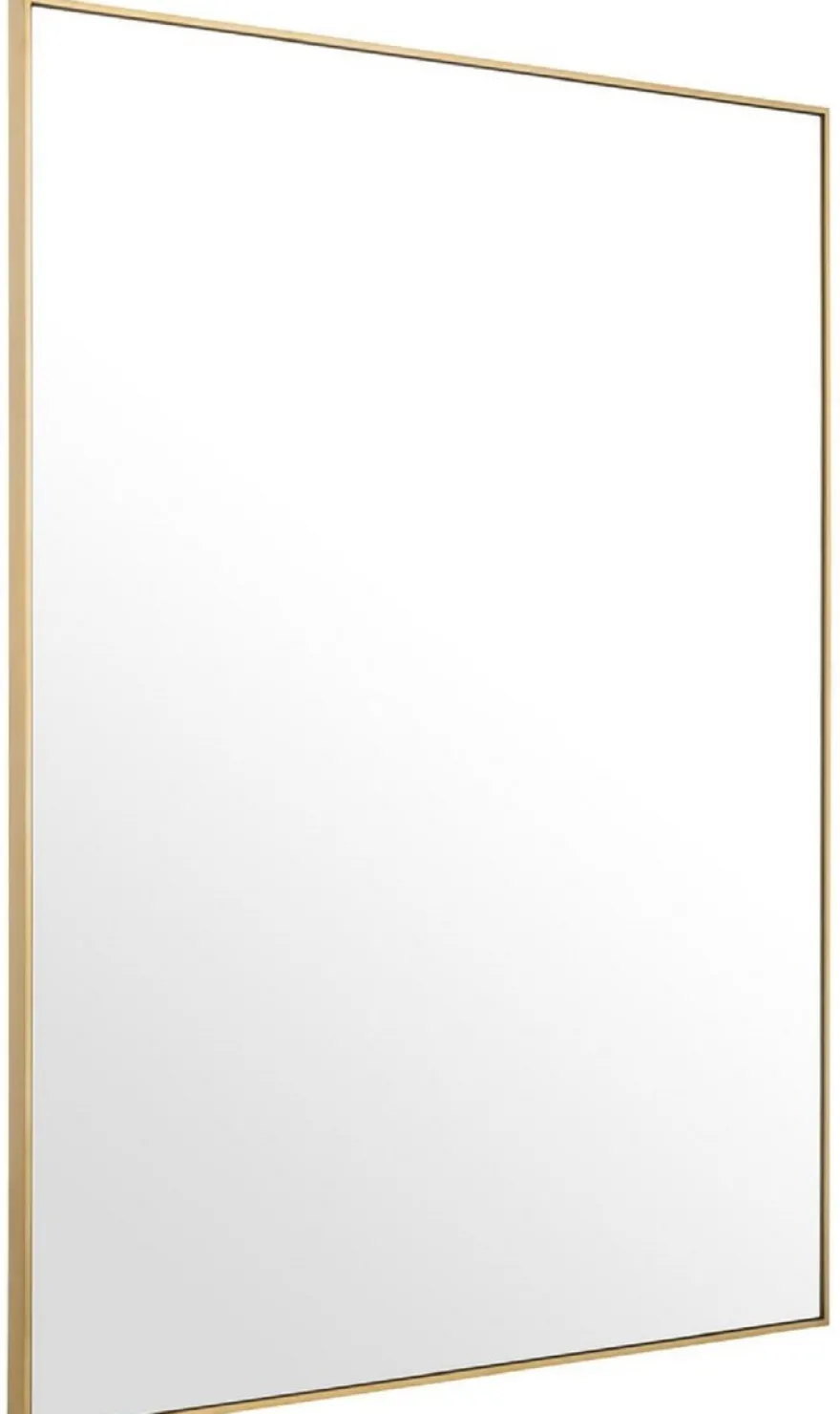 Casa Padrino Luxus Spiegel / Wandspiegel Messingfarben 180 x H. 140 cm - Garderobenspiegel - Wohnzimmer Spiegel - Luxus Qualität