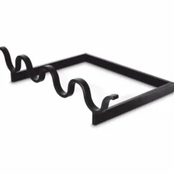 Casa Padrino Luxus Stahl Feuerbock Schwarz 73 cm - Luxus Kamin Zubehör - Luxus Accessoires - Hotel Accessoires