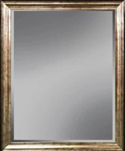 Casa Padrino Luxus Standspiegel Schwarz / Champagnerfarben 70 x 5 x H. 170 cm - Ganzkörperspiegel
