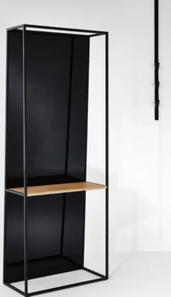Casa Padrino Luxus Standspiegel mit Regal 65 x 32 x H. 17 cm - Designer Spiegel