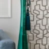 Casa Padrino Luxus Stehleuchte Grün / Lila Ø 40 x H. 165 cm - Runde Glas Stehleuchte mit Lampenschirm - Luxus Stehleuchten - Luxus Leuchten - Luxus Interior
