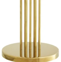 Casa Padrino Luxus Stehleuchte Gold / Schwarz Ø 48 x H. 176 cm - Designer Lampe mit Kristallglas - Luxus Wohnzimmer Lampe