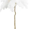 Casa Padrino Luxus Stehleuchte Palme Weiß / Gold 110 x 110 x H. 175 cm - Moderne Stehlampe im Palmen Design - Luxus Leuchten - Luxus Qualität