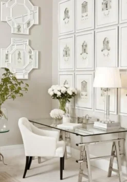 Casa Padrino Luxus Stuhl mit Armlehne Elfenbein - Wohnzimmer Hotel Möbel