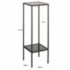 Casa Padrino Luxus Säule Bronze / Schwarz H. 91 cm - Luxus Wohnzimmer Möbel