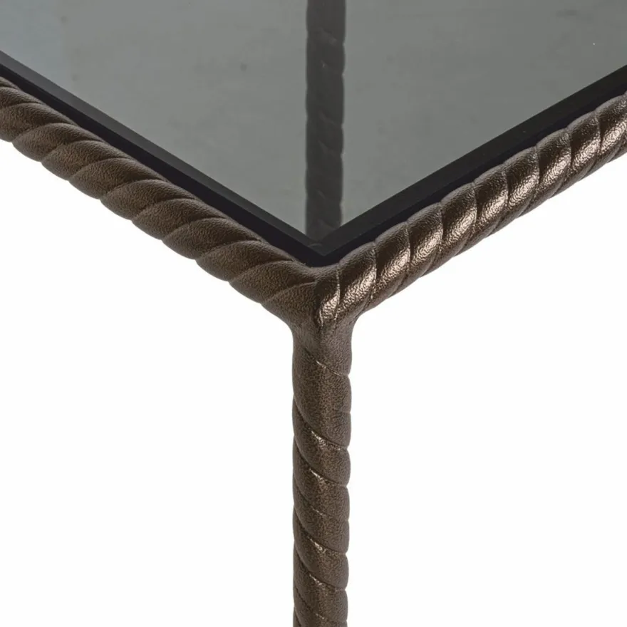 Casa Padrino Luxus Säule Bronze / Schwarz H. 91 cm - Luxus Wohnzimmer Möbel