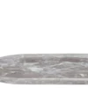 Casa Padrino Luxus Tablett Schwarz 60 x 30 x H. 1,7 cm - Großes rechteckiges Deko Tablett aus Kunstharz mit transparent schwarzer Wirbeloptik - Luxus Deko Accessoires