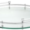 Casa Padrino Luxus Tablett / Serviertablett Silber Ø 40 x H. 7 cm - Gastronomie Accessoires