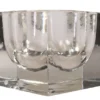 Casa Padrino Luxus Tablett 17,5 x 17,5 x H. 12,5 cm - Schweres Deko Tablett aus massivem dickwandigem Klarglas - Luxus Deko Accessoires