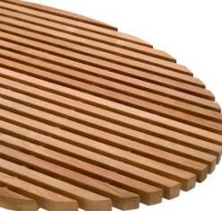 Casa Padrino Luxus Teak Couchtisch Naturfarben 170,5 x 99,5 x H. 21,5 cm - Ovaler Teakholz Wohnzimmertisch - Teakholz Wohnzimmer Möbel - Massivholz Möbel - Luxus Möbel - Luxus Einrichtung