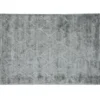 Casa Padrino Luxus Teppich Grau 280 x 360 cm - Ornamentmuster in Hoch-Tief-Optik