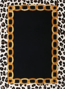 Casa Padrino Luxus Teppich mit Leoparden Design - Verschiedene Größen