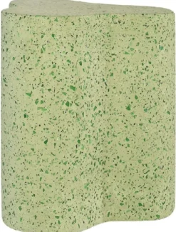Casa Padrino Luxus Terrazzo Naturstein Beistelltisch / Hocker Grün 41,5 x 41,5 x H. 45 cm - Wohnzimmer Möbel - Hotel Möbel - Naturstein Möbel - Luxus Möbel - Luxus Einrichtung
