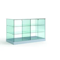 Casa Padrino Luxus Theken-Vitrine 142 x 60 cm H. 90 cm - Ladeneinrichtung - Boutique Möbel - Made in Italy