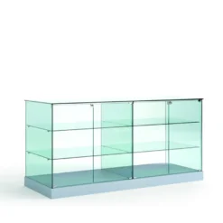 Casa Padrino Luxus Theken-Vitrine 182 x 60 cm H. 90 cm - Ladeneinrichtung - Boutique Möbel - Made in Italy
