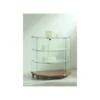 Casa Padrino Luxus Theken-Vitrine 80 x 60 cm H. 90 cm in Trapezform - Ladeneinrichtung - Boutique Möbel - Made in Italy