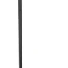 Casa Padrino Luxus Tiffany Stehleuchte Schwarz / Mehrfarbig 65 x H. 165 cm - Schwenbare Tiffany Stehlampe - Tiffany Leuchten - Tiffany Stehleuchten - Wohnzimmer Stehleuchten - Büro Stehleuchten