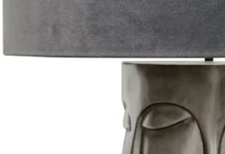 Casa Padrino Luxus Tischlampe in bronze schwarz mit anthrazitfarbenen Lampenschirm 60 x H. 73 cm - Hotel Restaurant Lampen