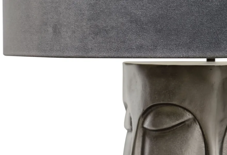 Casa Padrino Luxus Tischlampe in bronze schwarz mit anthrazitfarbenen Lampenschirm 60 x H. 73 cm - Hotel Restaurant Lampen