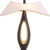 Casa Padrino Luxus Tischleuchte Rotguss / Messing / Weiß 41,5 x H. 63 cm - Messing Schreibtischleuchte mit Lampenschirm - Luxus Tischleuchten - Luxus Leuchten - Luxus Möbel - Luxus Interior