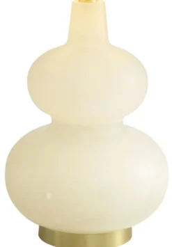 Casa Padrino Luxus Tischleuchte Alabaster / Antik Messingfarben / Weiß Ø 14 x H. 73 cm - Moderne Alabaster Schreibtschleuchte mit Lampenschirm - Luxus Kollektion