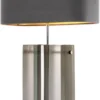 Casa Padrino Luxus Tischleuchte Silber / Grau 45 x 22 x H. 73 cm - Hotel & Restaurant Tischlampe