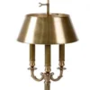Casa Padrino Luxus Tischleuchte im Banker Stil Antik Messing, Durchmesser 34 x H 68 cm