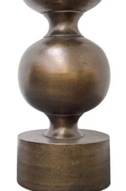 Casa Padrino Luxus Tischleuchte Antik Bronze / Altrosa 60 x H. 136 cm - Luxus Qualität