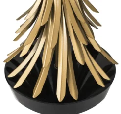 Casa Padrino Luxus Tischleuchte Antik Gold / Schwarz / Weiß Ø 45 x H. 85 cm - Designer Tischlampe mit Granitsockel & Lampenschirm