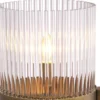 Casa Padrino Luxus Tischleuchte Antik Messingfarben 28 x 23,5 x H. 60,5 cm - Elegante Schreibtschleuchte im Retro Stil - Luxus Kollektion