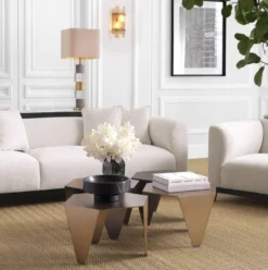 Casa Padrino Luxus Tischleuchte Antik Messingfarben / Grau / Beige 35 x 35 x H. 87 cm - Schreibtischleuchte mit Marmor und Kristallglas - Luxus Qualität