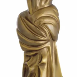 Casa Padrino Luxus Tischleuchte Vintage Messing / Creme H. 88 cm - Runde Schreibtischleuchte - Luxus Leuchten