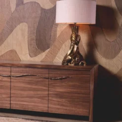 Casa Padrino Luxus Tischleuchte Vintage Messing / Creme H. 88 cm - Runde Schreibtischleuchte - Luxus Leuchten